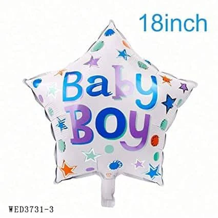 1st Birthday Blue Theme Foil Balloon Set - Pack of 5 - Image 3