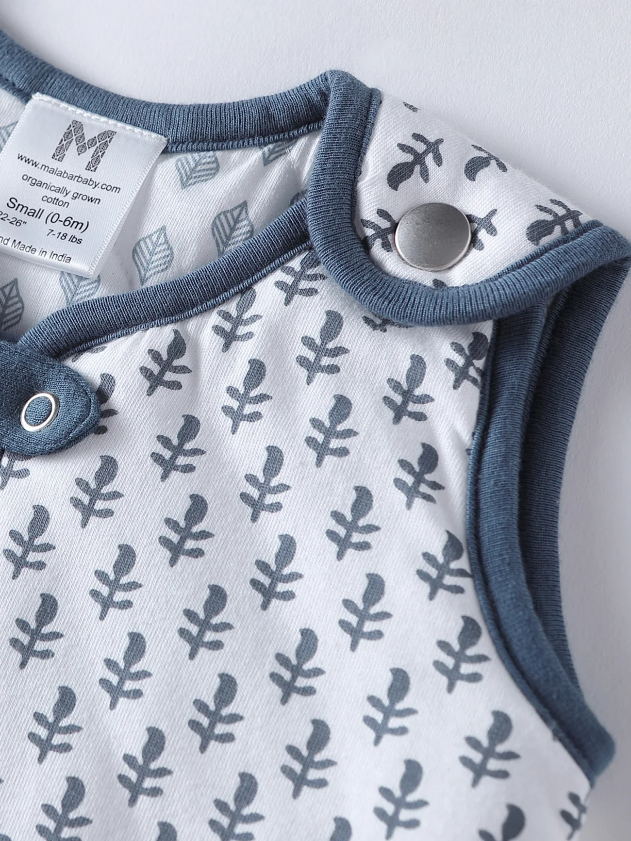 Malabar Baby TOG 0.6 (Lightweight) - Fort Blue Wearable Baby Sleep Sack (Small Size) - Image 3