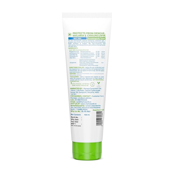 Mamaearth Baby Natural Mosquito Repellent Gel - 100ml - Image 3