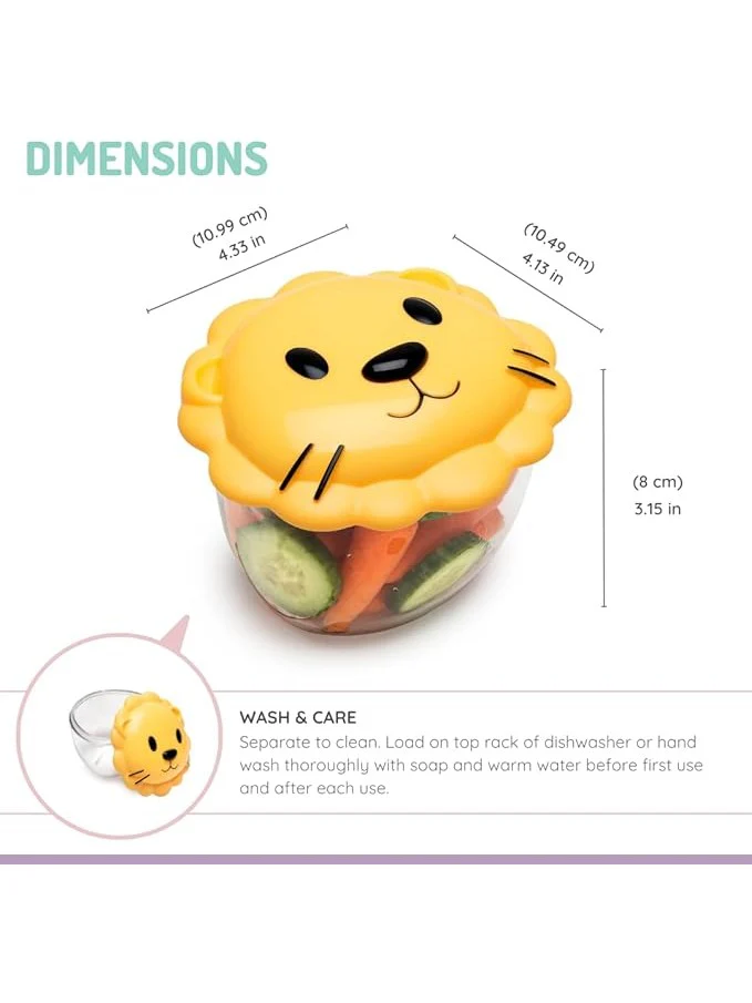 Melii Snack Pot - Lion (232ml) - Image 3