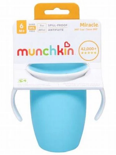 Munchkin Miracle 360° Cup Trainer Cup for 6m+ - 7oz 207ml (2 colors available) - Image 5