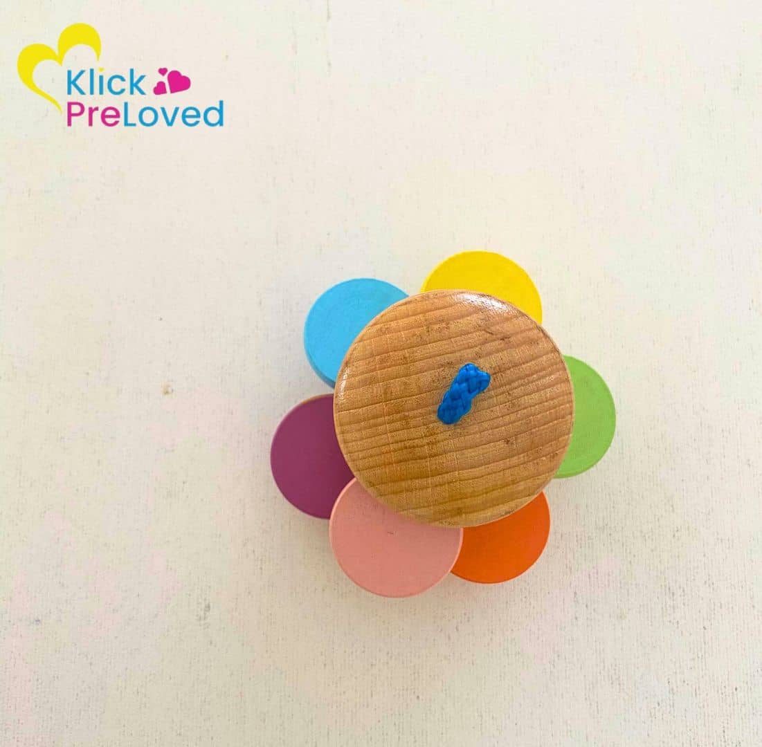 PreLoved Multicolored 3pcs Wooden Rattle Toys for Babies (Gently Used) - Image 4