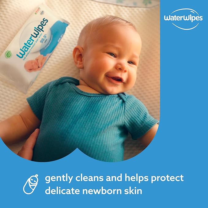 12 pack WaterWipes Plastic-Free Original Baby Wipes, 720 Count - Image 4